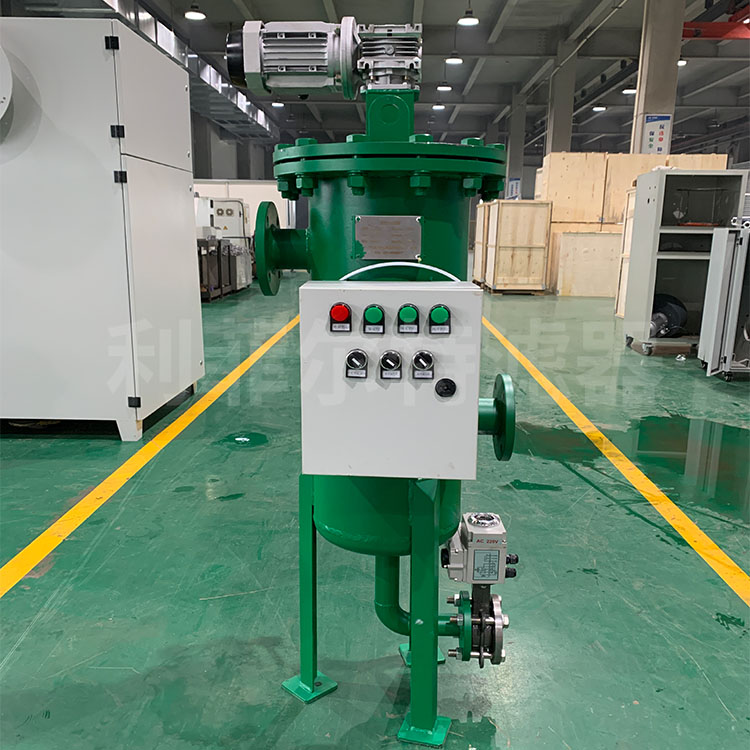 立式刷式自清洗過濾器結構與原理: